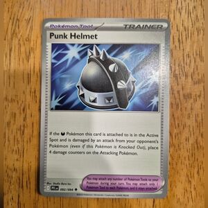 QTY 7 Pokemon Punk Helmet Item Trainer Card